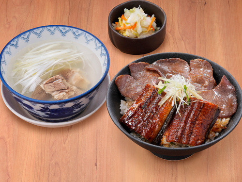 利久のうな牛たん丼
