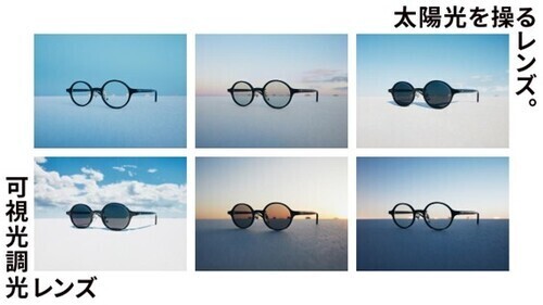 「可視光調光レンズ」