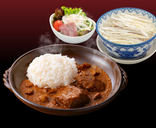 ちょっと贅沢な牛たんカレー定食
