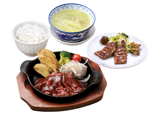 牛チャックリブステーキ定食