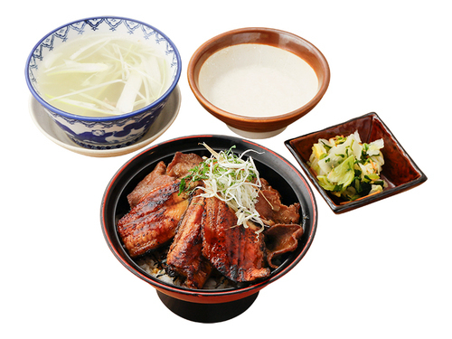 うな牛たん丼定食
