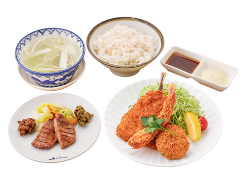復活!!ミックスフライ定食