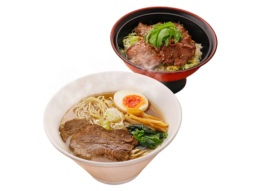 牛たん醬油ラーメンとミニ牛たん丼セット