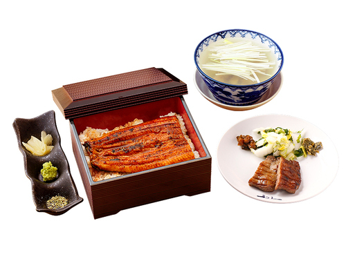 牛たん焼と鰻重定食